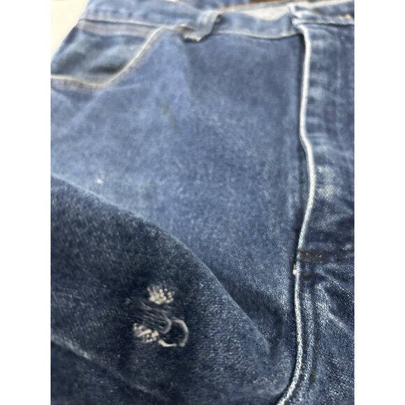 Wrangler 13 Original Flame Resistant Blue 100% Cotton Distressed Jeans (34X36) - Picture 7 of 13